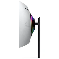 Moniteur de jeu G-Sync/FreeSync DELO incurvé WQHD 175 Hz 34 po Odyssey G8 de Samsung avec temps de réponse de 0,03 ms gris à gris (LS34DG850SNXZA) - Argenté