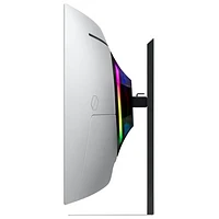 Moniteur de jeu G-Sync/FreeSync DELO incurvé WQHD 175 Hz 34 po Odyssey G8 de Samsung avec temps de réponse de 0,03 ms gris à gris (LS34DG850SNXZA) - Argenté