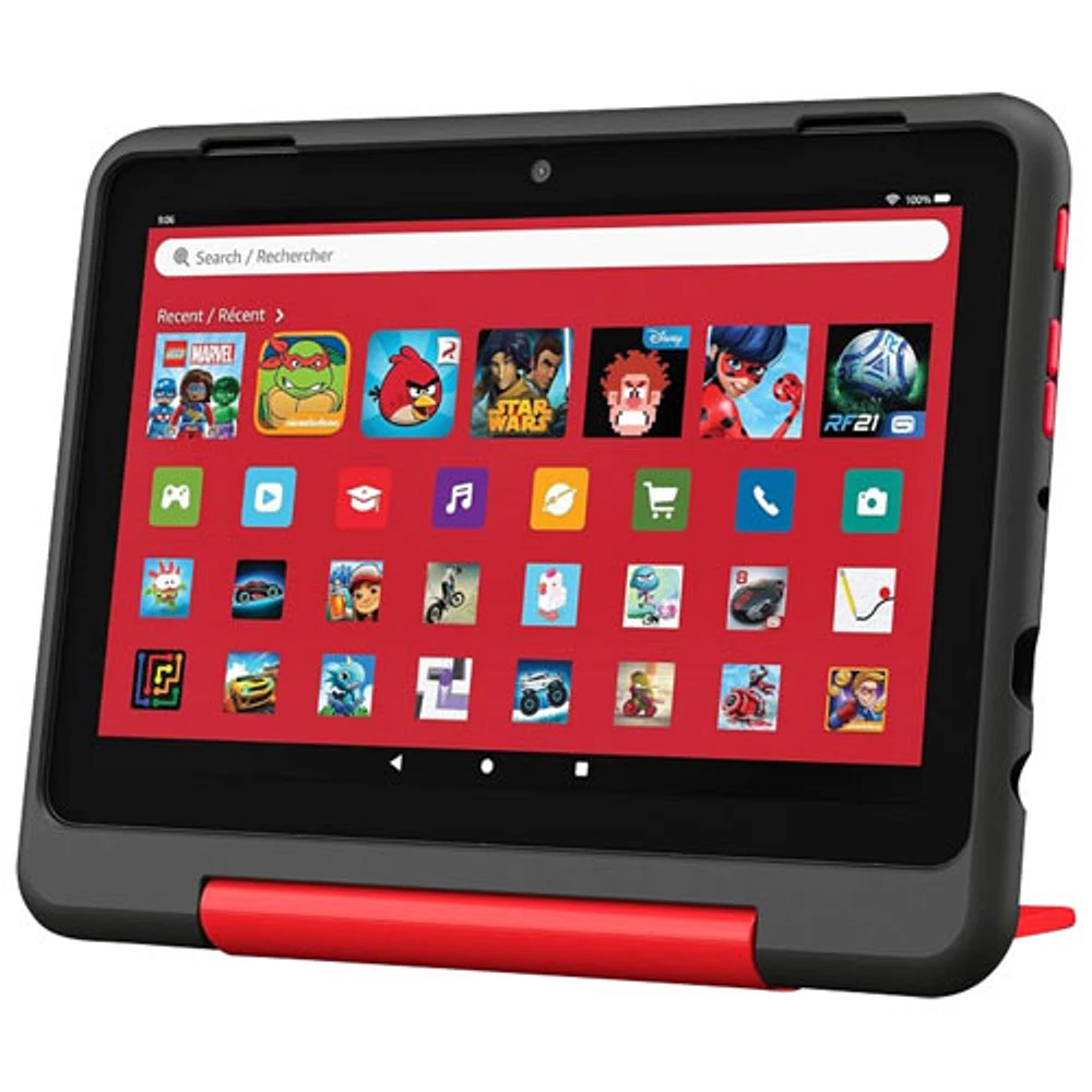 Tablette 8 po 32 Go FireOS Fire HD 8 Kids Pro (2024) d'Amazon avec étui mince à l'épreuve des enfants - Marvel Avengers