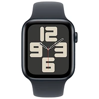 Apple Watch SE (GPS) 44mm Midnight Aluminum Case with Midnight Sport Band - Small/Medium