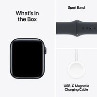 Apple Watch SE (GPS) 44mm Midnight Aluminum Case with Midnight Sport Band - Small/Medium