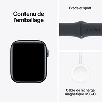 Apple Watch SE (GPS) 44mm Midnight Aluminum Case with Midnight Sport Band - Small/Medium