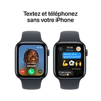 Apple Watch SE (GPS) 44mm Midnight Aluminum Case with Midnight Sport Band - Small/Medium