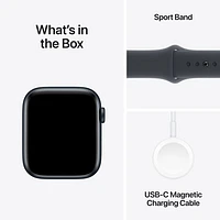 Apple Watch SE (GPS) 44mm Midnight Aluminum Case with Midnight Sport Band - Medium/Large