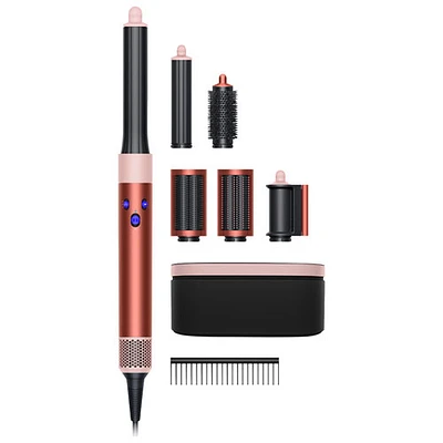 Fer à friser long Airwrap Styler Complete de Dyson - Édition spéciale - Bronze fraise/Rose blush
