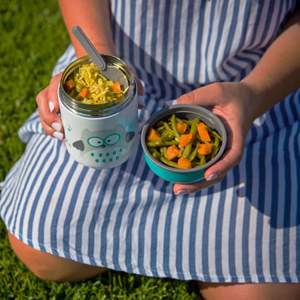 Contenant alimentaire isotherme avec cuillère Food de bbluv - Lime