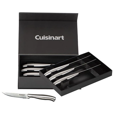 Ensemble 8 pièces avec couteaux en acier inoxydable et coffret-cadeau de Cuisinart (SSC-8STKC) - Noir