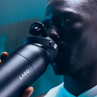 LARQ PureVis 2 680ml (23oz.) Self-Cleaning Insulated Stainless Steel Water Bottle with Smart Sensor - Black