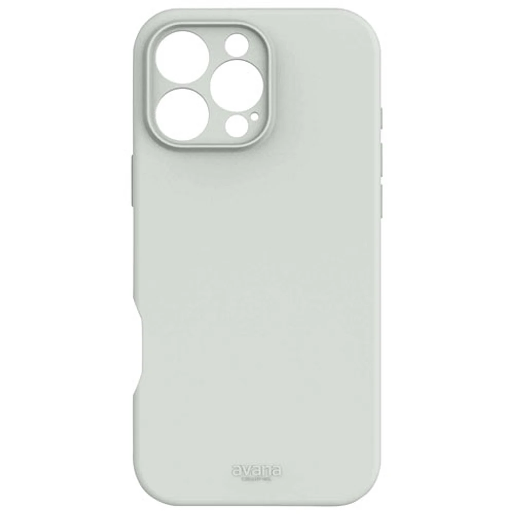 Étui rigide ajusté Velvet d'Avana avec MagSafe pour iPhone 16 Pro Max - Étain