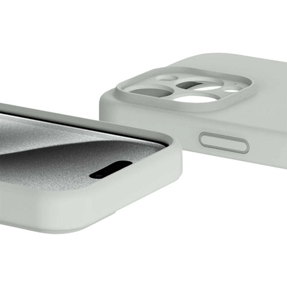 Étui rigide ajusté Velvet d'Avana avec MagSafe pour iPhone 16 Pro Max - Étain