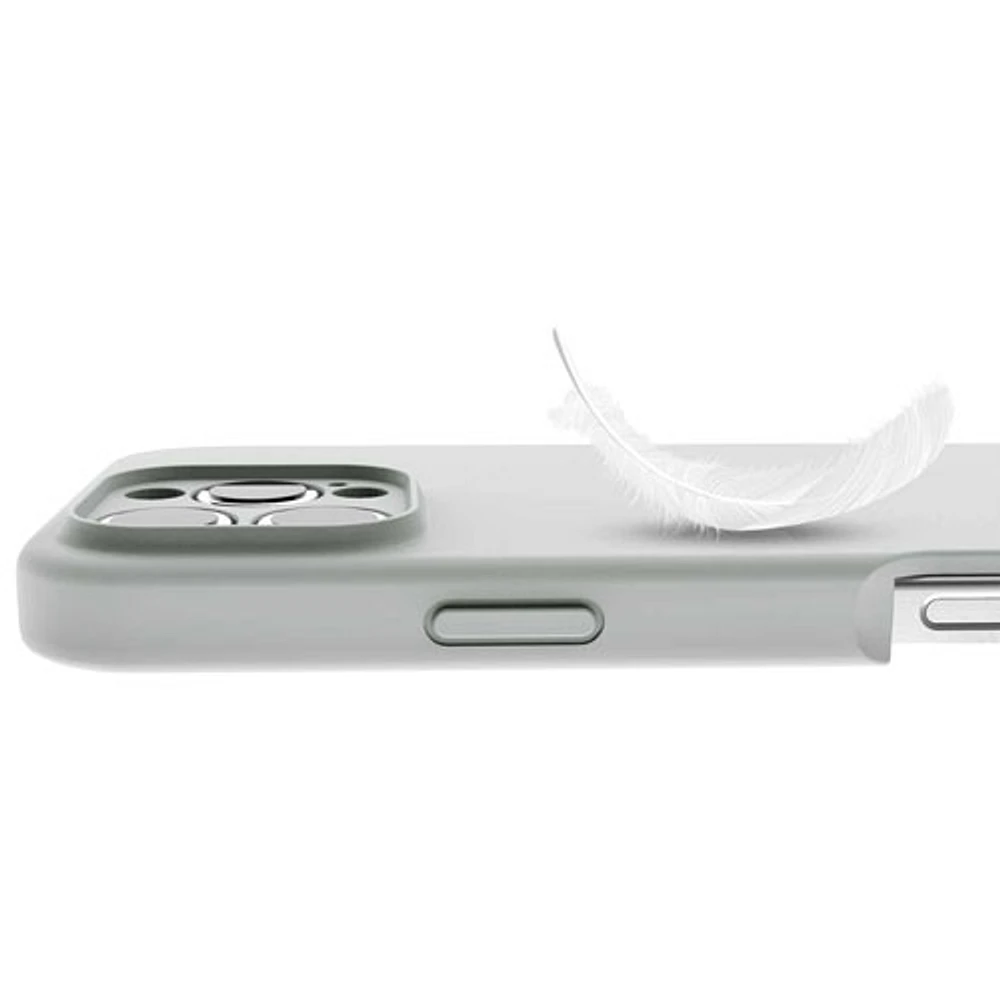 Étui rigide ajusté Velvet d'Avana avec MagSafe pour iPhone 16 Pro Max - Étain