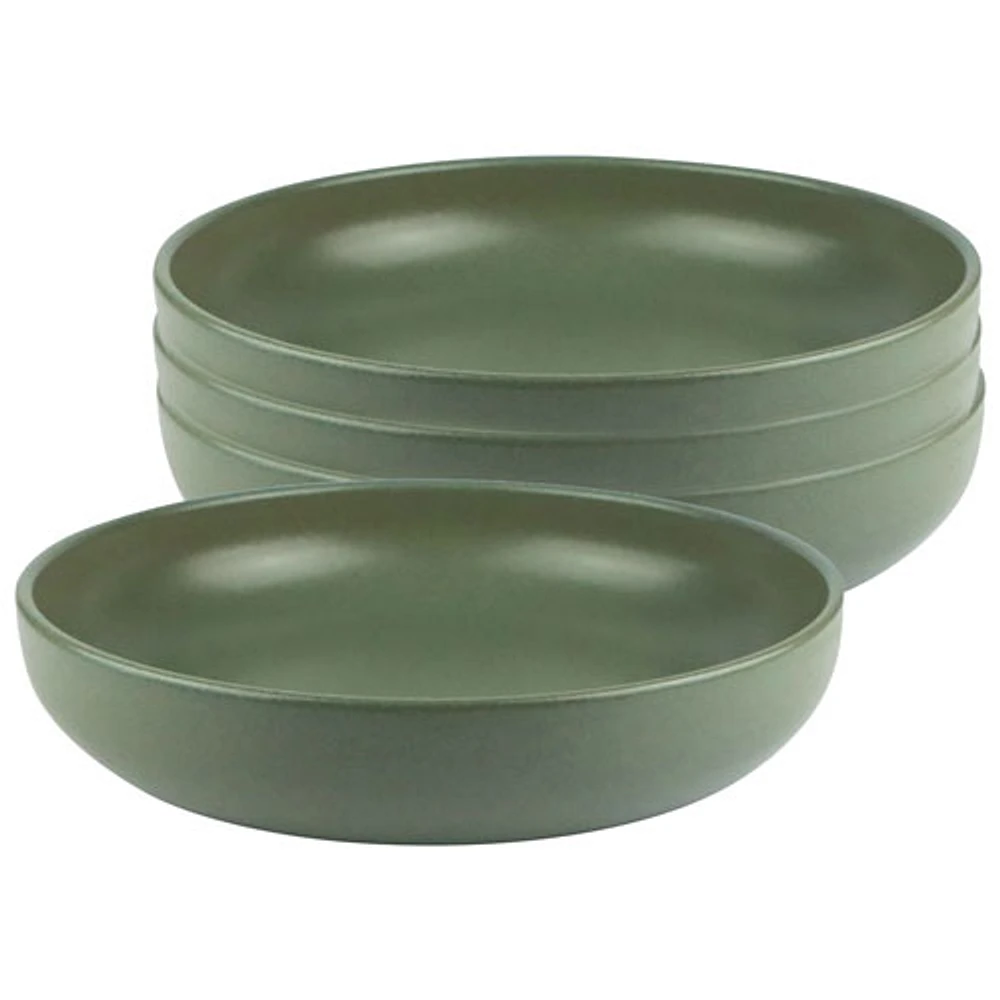 Bol à pâtes en grès Uno de Mesa Ceramics - 4 pièces - Olive