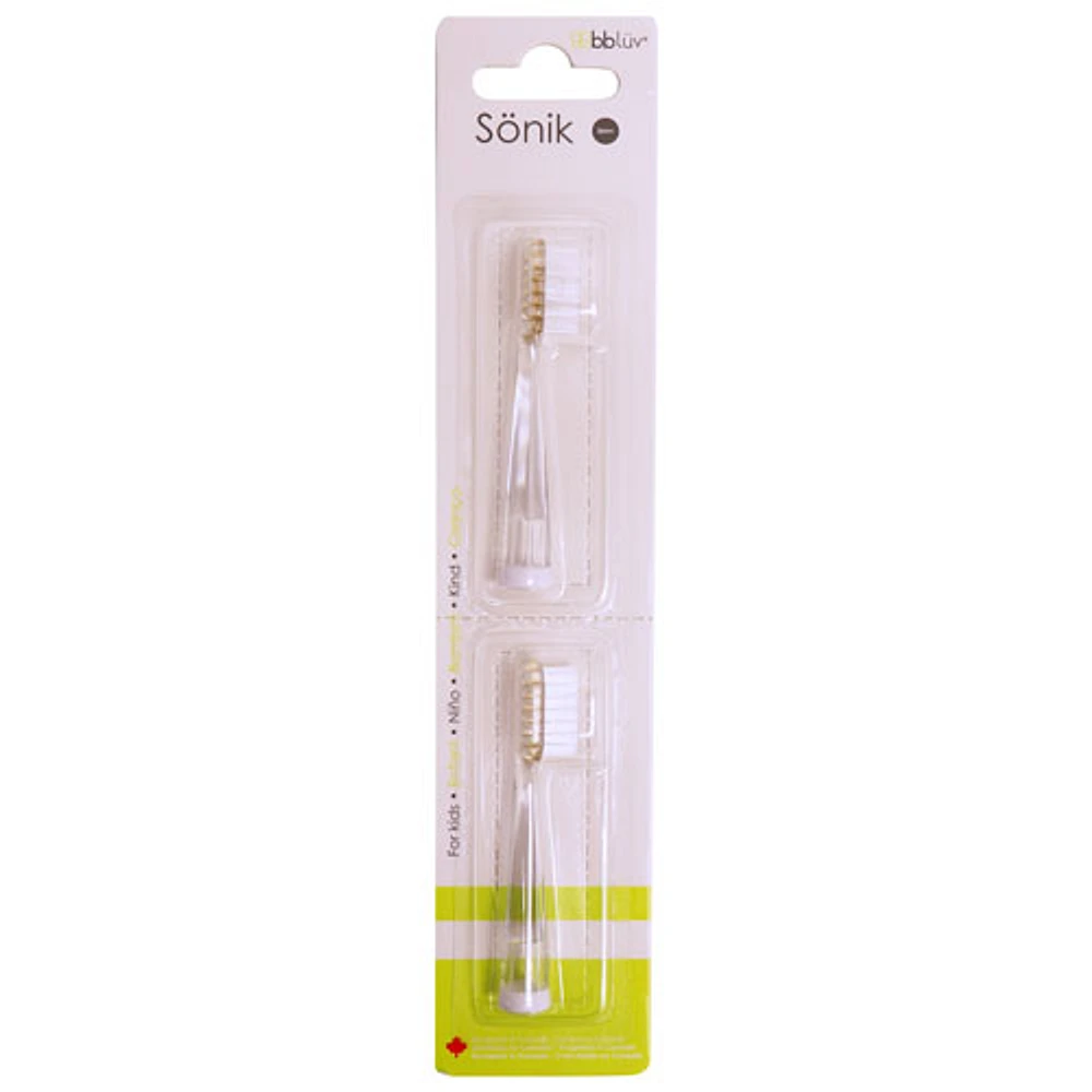 Têtes de rechange pour brosse à dents d'enfant Sönik de bbluv, stade 3 (36 mois et plus), paquet de 2