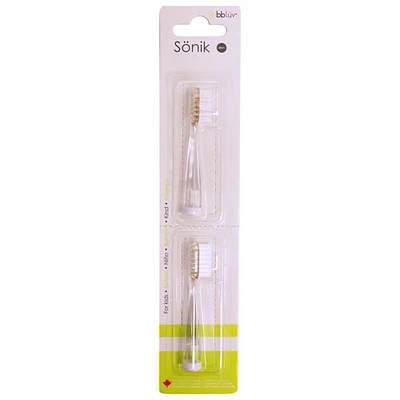 Têtes de rechange pour brosse à dents d'enfant Sönik de bbluv, stade 3 (36 mois et plus), paquet de 2