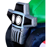 Occasions Christmas 3.66m (12ft.) Inflatable Santa ATV Pulling Tree