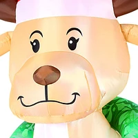Occasions Christmas 2.44m (8ft.) Inflatable Reindeer with Wreath