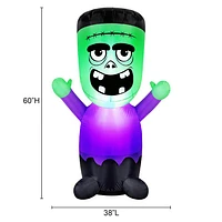 Occasions Halloween 1.52m (5ft.) Inflatable Baby Frankenstein Monster
