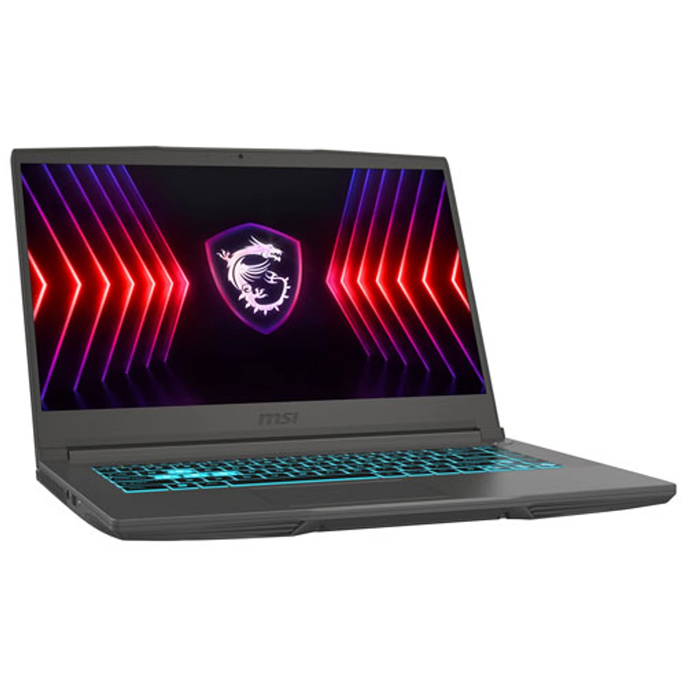 Portable de jeu Thin de 15,6 po de MSI - Gris cosmos (Core i7-13620H d'Intel/RAM 16 Go/SSD 512 Go/GeForce RTX 3050/Win 11)