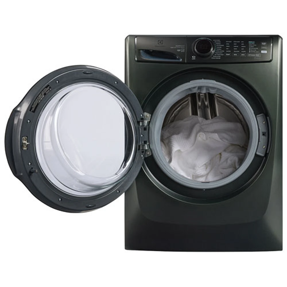 Laveuse à vapeur à chargement frontal haute efficacité de 5,2 pi³ d'Electrolux (ELFW7738AA) - Vert alpin