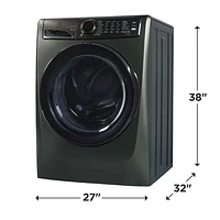 Laveuse à vapeur à chargement frontal haute efficacité de 5,2 pi³ d'Electrolux (ELFW7738AA) - Vert alpin