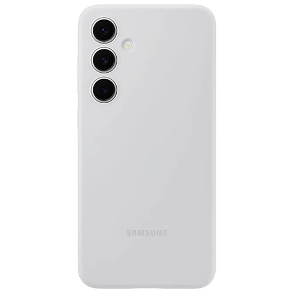 Étui souple ajusté en silicone pour Galaxy S24 FE de Samsung - Gris