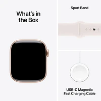 TELUS Apple Watch Series 10 (GPS + Cellular) 42mm Rose Gold Aluminum Case w/Light Blush Sport Band -/M- Monthly Financing