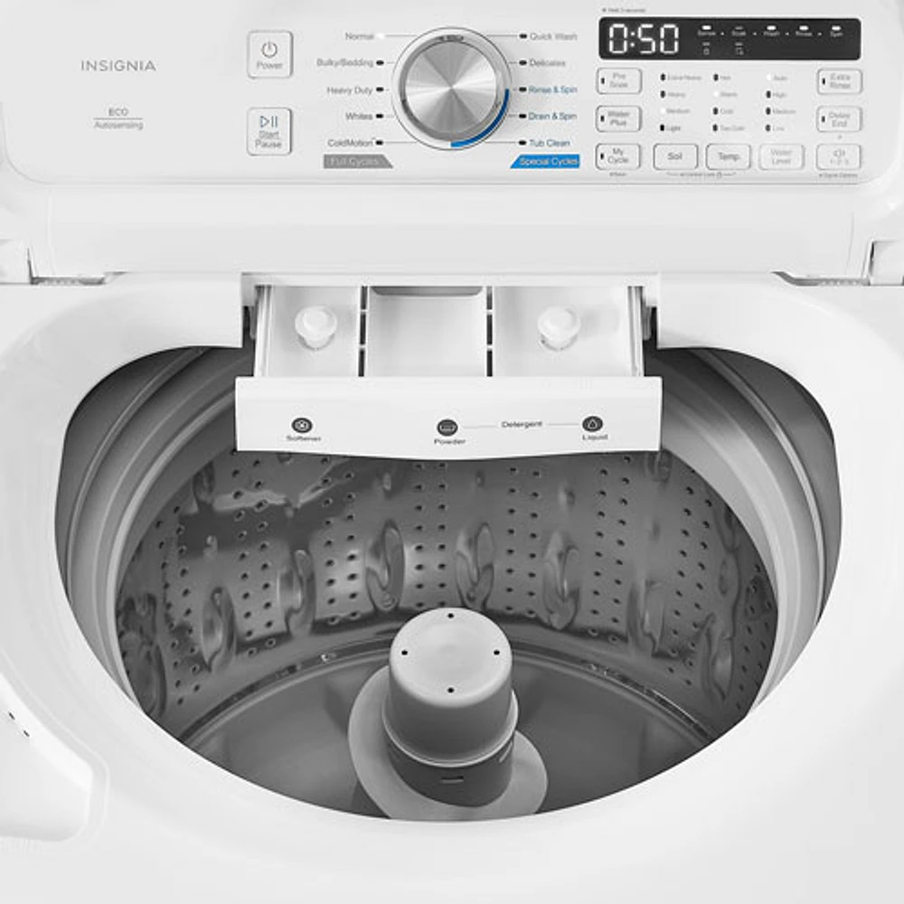Insignia 4.7 Cu. Ft. High Efficiency Top Load Washer (NS-WMT41WA5) - White - Only at Best Buy