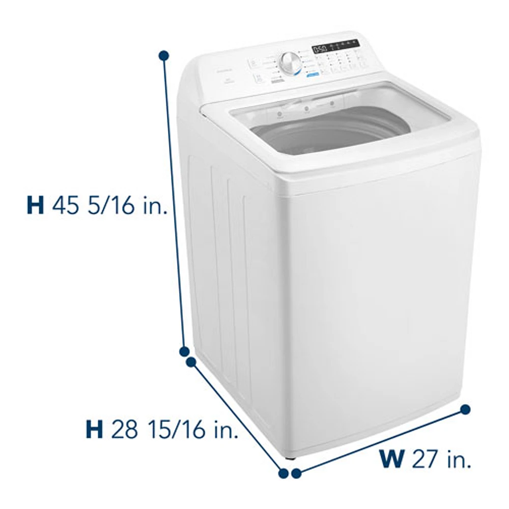 Insignia 4.7 Cu. Ft. High Efficiency Top Load Washer (NS-WMT41WA5) - White - Only at Best Buy