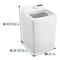 Insignia 4.7 Cu. Ft. High Efficiency Top Load Washer (NS-WMT41WA5) - White - Only at Best Buy