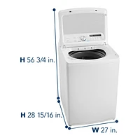 Insignia 4.7 Cu. Ft. High Efficiency Top Load Washer (NS-WMT41WA5) - White - Only at Best Buy