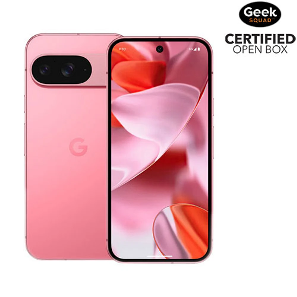 Boîte ouverte - Pixel 9 de Go de Google - Rose pivoine