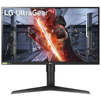LG UltraGear 27" QHD 144Hz 1ms GTG IPS LED G-Sync FreeSync Gaming Monitor (27GL83A-B) - Matte Black