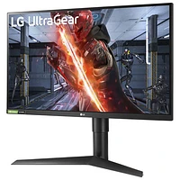 Moniteur de jeu G-Sync FreeSync DEL IPS QHD 144 Hz 27 po UltraGear de LG avec temps de réponse de 1 ms gris à gris (27GL83A-B) - Noir mat
