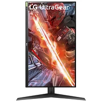 Moniteur de jeu G-Sync FreeSync DEL IPS QHD 144 Hz 27 po UltraGear de LG avec temps de réponse de 1 ms gris à gris (27GL83A-B) - Noir mat