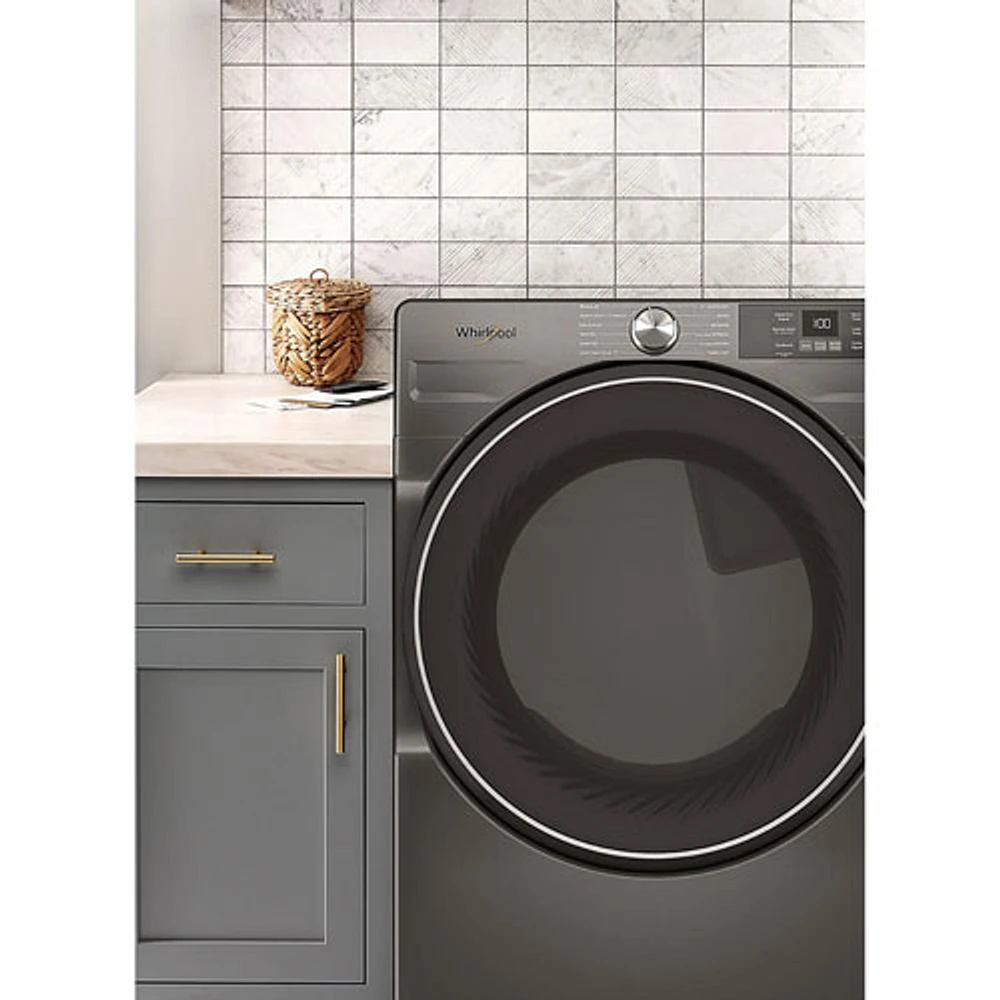Sécheuse électrique à vapeur de 7,4 pi³ de Whirlpool (WGD5720RU) - Noir volcan