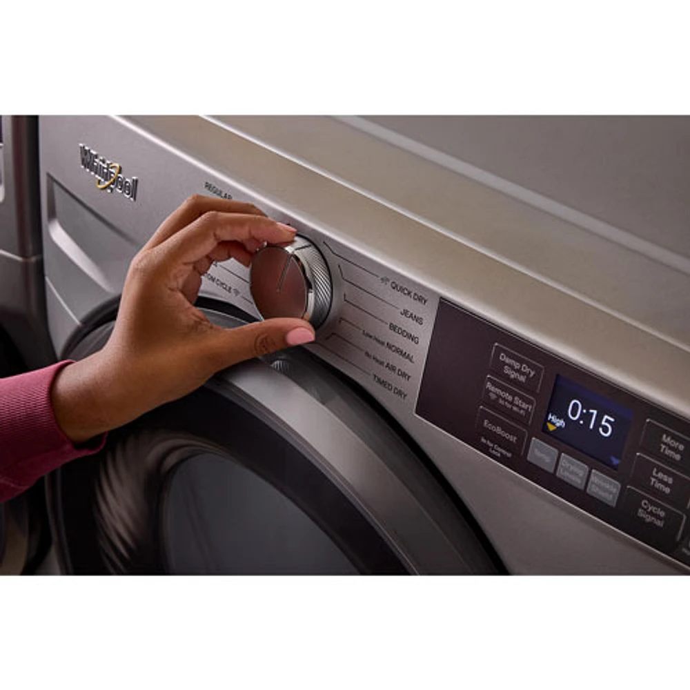 Sécheuse électrique à vapeur de 7,4 pi³ de Whirlpool (WGD5720RU) - Noir volcan