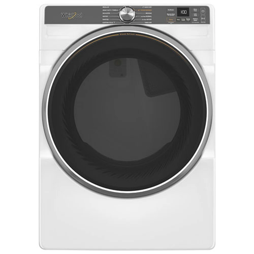 Sécheuse électrique à vapeur 7,4 pi³ de Whirlpool (YWED6720RW) - Blanc