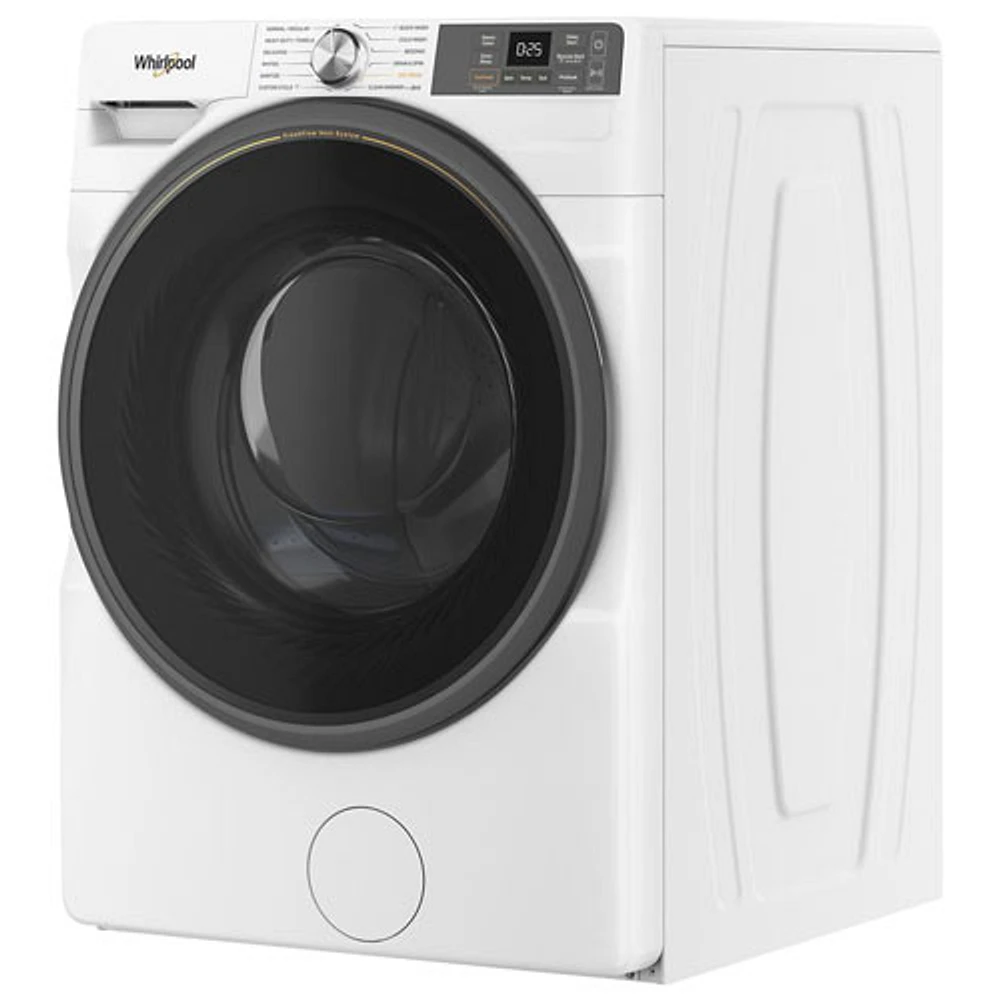 Laveuse à chargement frontal haute efficacité de 5,2 pi³ de Whirlpool (WFW5720RW) - Blanc