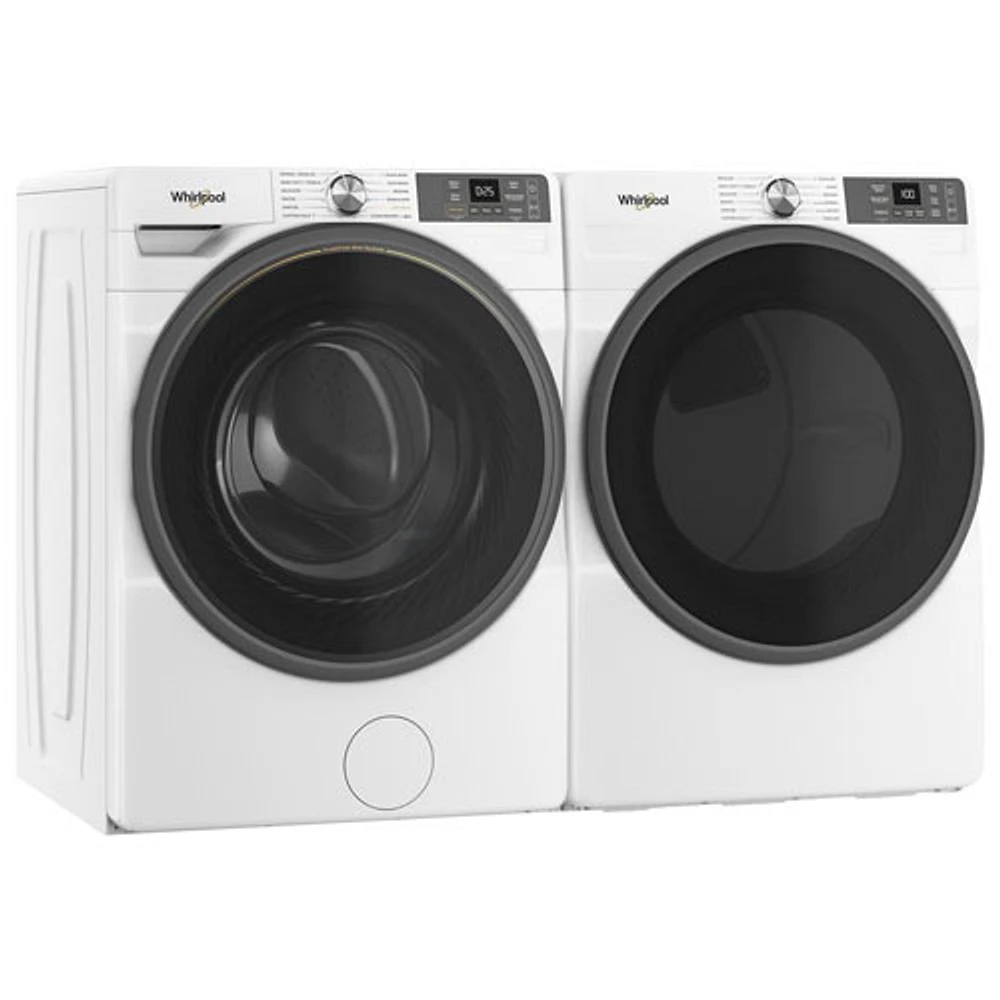 Laveuse à chargement frontal haute efficacité de 5,2 pi³ de Whirlpool (WFW5720RW) - Blanc