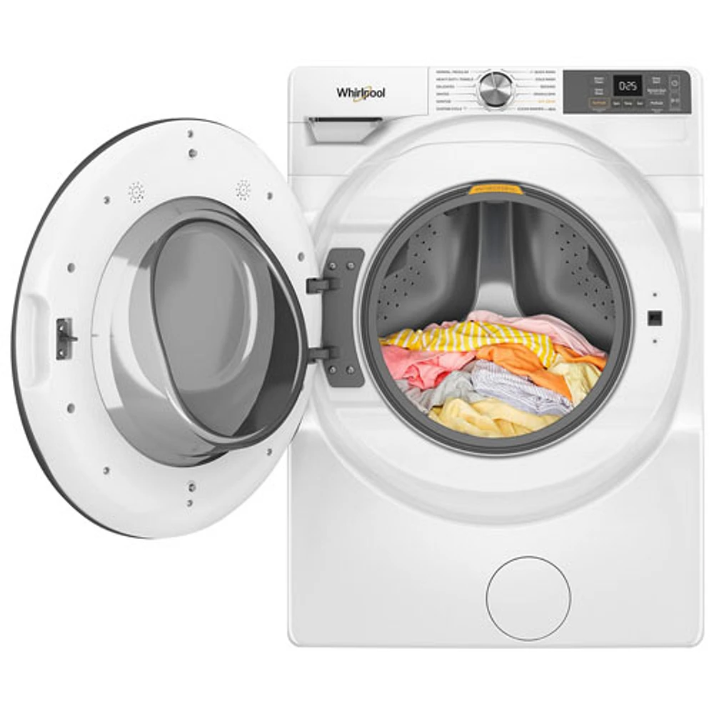 Laveuse à chargement frontal haute efficacité de 5,2 pi³ de Whirlpool (WFW5720RW) - Blanc