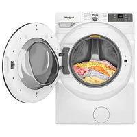 Laveuse à chargement frontal haute efficacité de 5,2 pi³ de Whirlpool (WFW5720RW) - Blanc