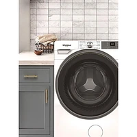 Laveuse à chargement frontal haute efficacité de 5,2 pi³ de Whirlpool (WFW5720RW) - Blanc