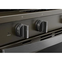 Cuisinière électrique autonettoyante encastrable et friture à l'air chaud 5,3 pi³ 31 po de Whirlpool (YWSES7530RV) - Noir sur inox