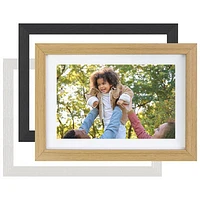 FotoStream 7" Digital Photo Frame with Interchangeable Frames (FS-WPF01EF) - Oak/Black