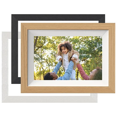 FotoStream 10.1" Digital Photo Frame with Interchangeable Frames (FS-WPF02EF) - Oak/Black