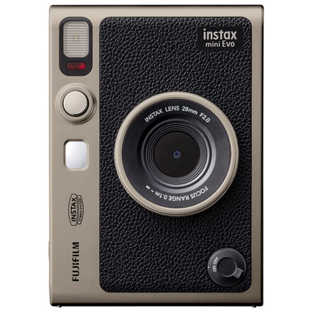 Fujifilm Instax Mini Evo SE 90th Anniversary Instant Camera Bundle - Titanium Gold