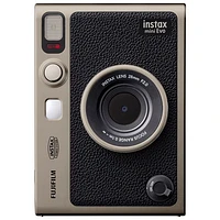 Fujifilm Instax Mini Evo SE 90th Anniversary Instant Camera Bundle - Titanium Gold