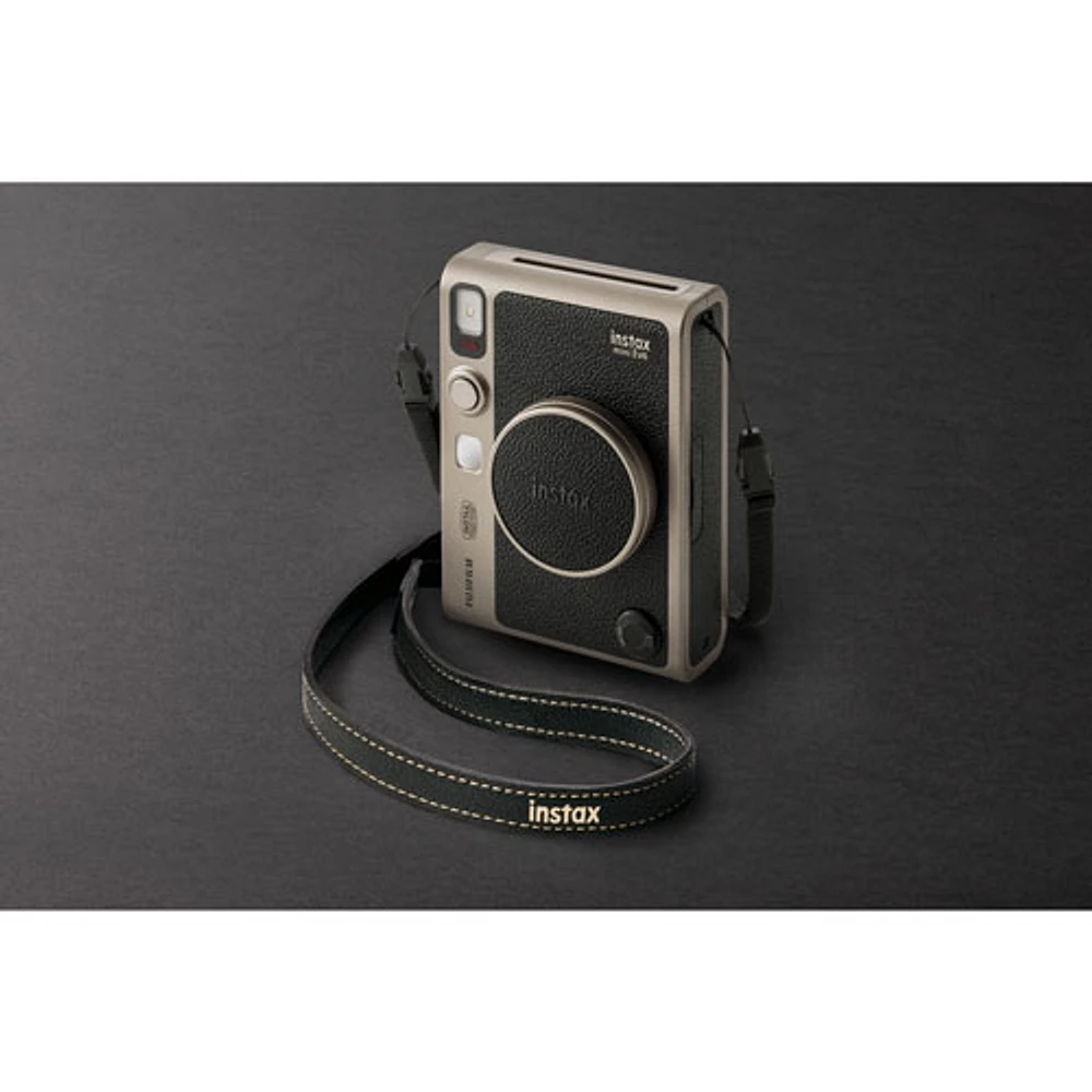 Fujifilm Instax Mini Evo SE 90th Anniversary Instant Camera Bundle - Titanium Gold