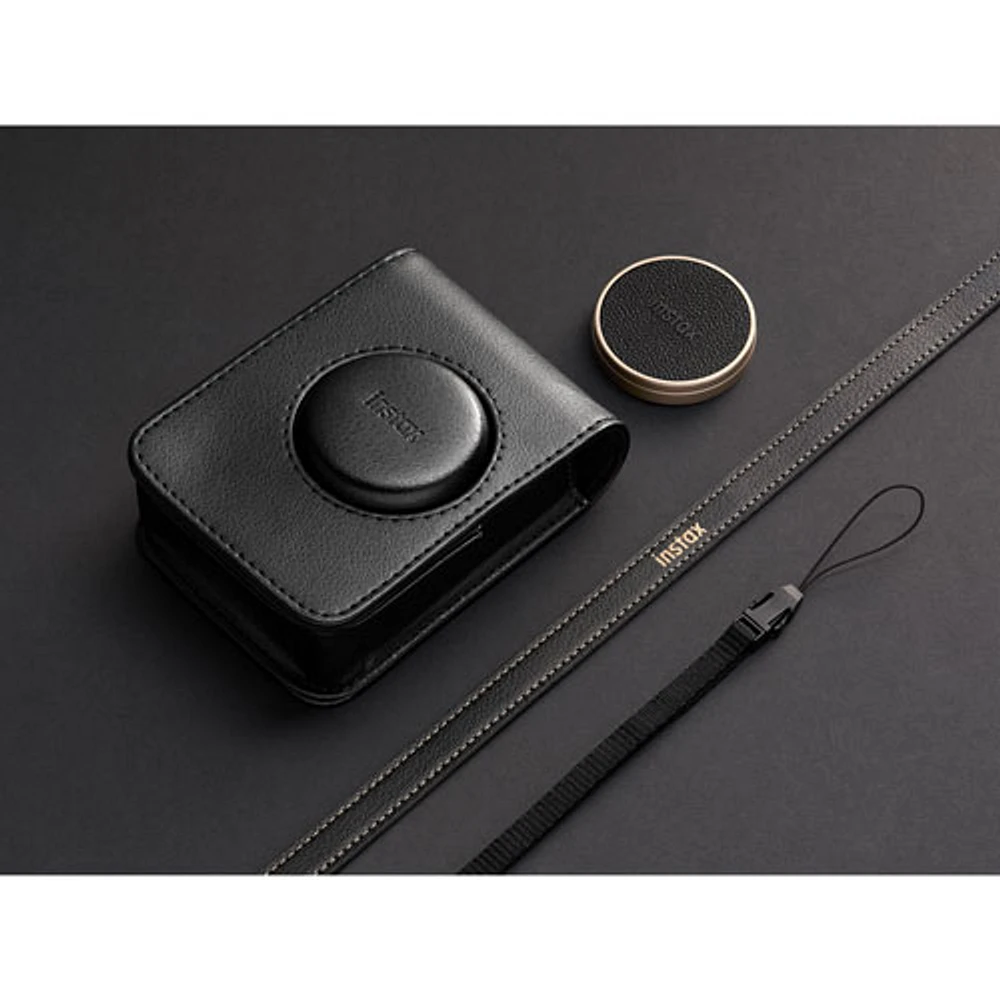 Fujifilm Instax Mini Evo SE 90th Anniversary Instant Camera Bundle - Titanium Gold
