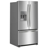 Whirlpool 36" 24.7 Cu. Ft. French Door Refrigerator with Water & Ice Dispenser (WRFF3436RZ) - Stainless Steel